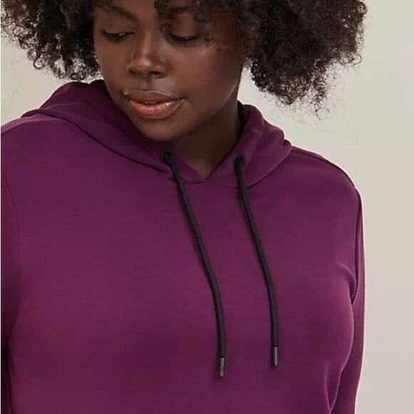 torrid purple Cupro Long Sleeve Active Hoodie Sweatshirt - Picture 2 of 10
